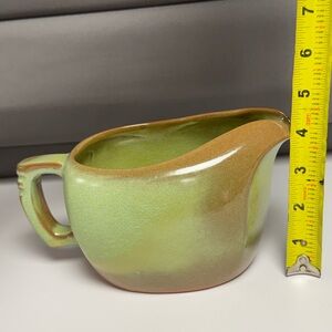 Vintage Frankoma Green and Brown Pitcher